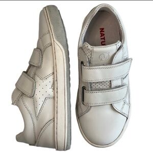 NATURINO White Star Sneakers, Leather Unisex, kids 12
